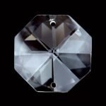 Pandantiv Candelabru cristal, octogon de cristal SCHOLER Swarovski®, 26mm, 2 orificii, transparent ORION - imagine 2