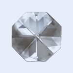 Pandantiv Candelabru cristal, octogon de cristal SCHOLER Swarovski®, 34mm, 2 orificii, transparent ORION
