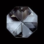Pandantiv Candelabru cristal, octogon de cristal SCHOLER Swarovski®, 36mm, 2 orificii, transparent ORION - imagine 2