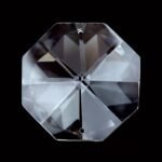 Pandantiv Candelabru cristal, octogon de cristal SCHOLER Swarovski®, 40mm, 2 orificii, transparent ORION - imagine 2