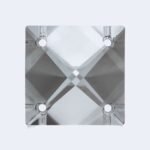 Pandantiv Candelabru cristal piatra patrata din Cristal Swarovski®, 4 gauri transparent 22mm ORION