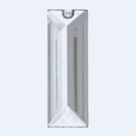 Pandantiv dreptunghi din cristal STRASS® Swarovski® Crystal Transparent pentru Candelabru 63x22mm ORION