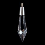 Pandantiv Candelabru cristal din Cristal SPECTRA® Swarovski® ascutit cu rotator, transparent 50x14mm ORION - imagine 2