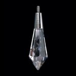 Pandantiv Candelabru cristal din Cristal STRASS® Swarovski® ascutit cu rotator, transparent 38x14mm ORION - imagine 2