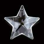Pandantiv Candelabru stea de cristal STRASS® Swarovski® Crystal, 40mm, transparent ORION - imagine 2