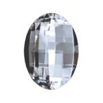 Pandantiv Candelabru cristal oval Cristal STRASS® Swarovski®, transparent 50x36mm ORION