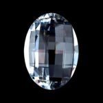 Pandantiv Candelabru cristal oval Cristal STRASS® Swarovski®, transparent 50x36mm ORION - imagine 2