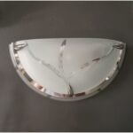 Abajur Sticla Groasa Opal Matt Semiluna Diametru 250mm, Inaltime 130mm, Adancime 45mm ORION - imagine 3