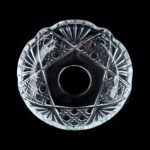 Abajur sticla 2211 Bobeche, Cristal STRASS® Swarovski®, transparent, gaura 26mm, diametru 105mm ORION