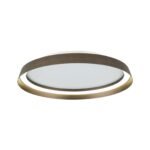 Plafoniera LED MANTA, Baza din fier, Nuanta bronz, Abajur cu banda LED 38W/2400lm/3CCT Lumina calda-neutra-rece, Dimambil, Diametrul 45cm, Inaltime 7cm IP20 ORION - imagine 2