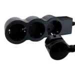 Prelungitor Legrand Revolution L694550, 3 prize, sectiune cablu 3x1.5mm, cordon 1.5m, Negru/Gri - imagine 2