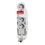 Prelungitor Legrand Revolution L694561, 4 prize, sectiune cablu 3x1.5mm, cordon 3m, Alb/Gri - imagine 3