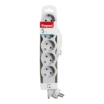 Prelungitor Legrand Revolution L694563, 5 prize, sectiune cablu 3x1.5mm, cordon 3m, Alb/Gri - imagine 3