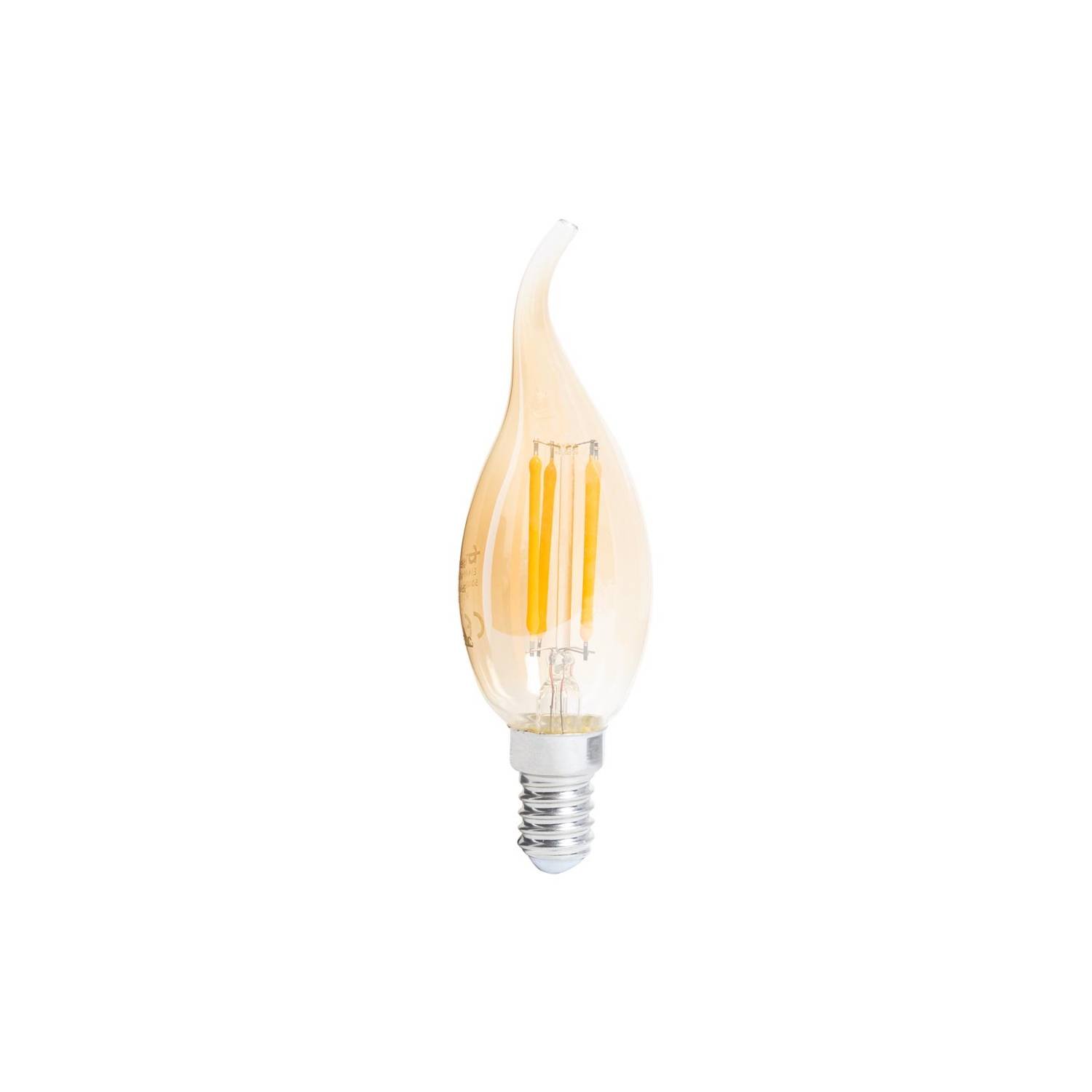 35153534 Bec Led Lumanare Flacara 4W E14 2200K - imagine 1