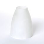 Abajur Conic din Sticlă Groasa Opal, Diametrul 70mm, Înălţime 85mm, Finisaj Opal, Orificiu 30mm ORION