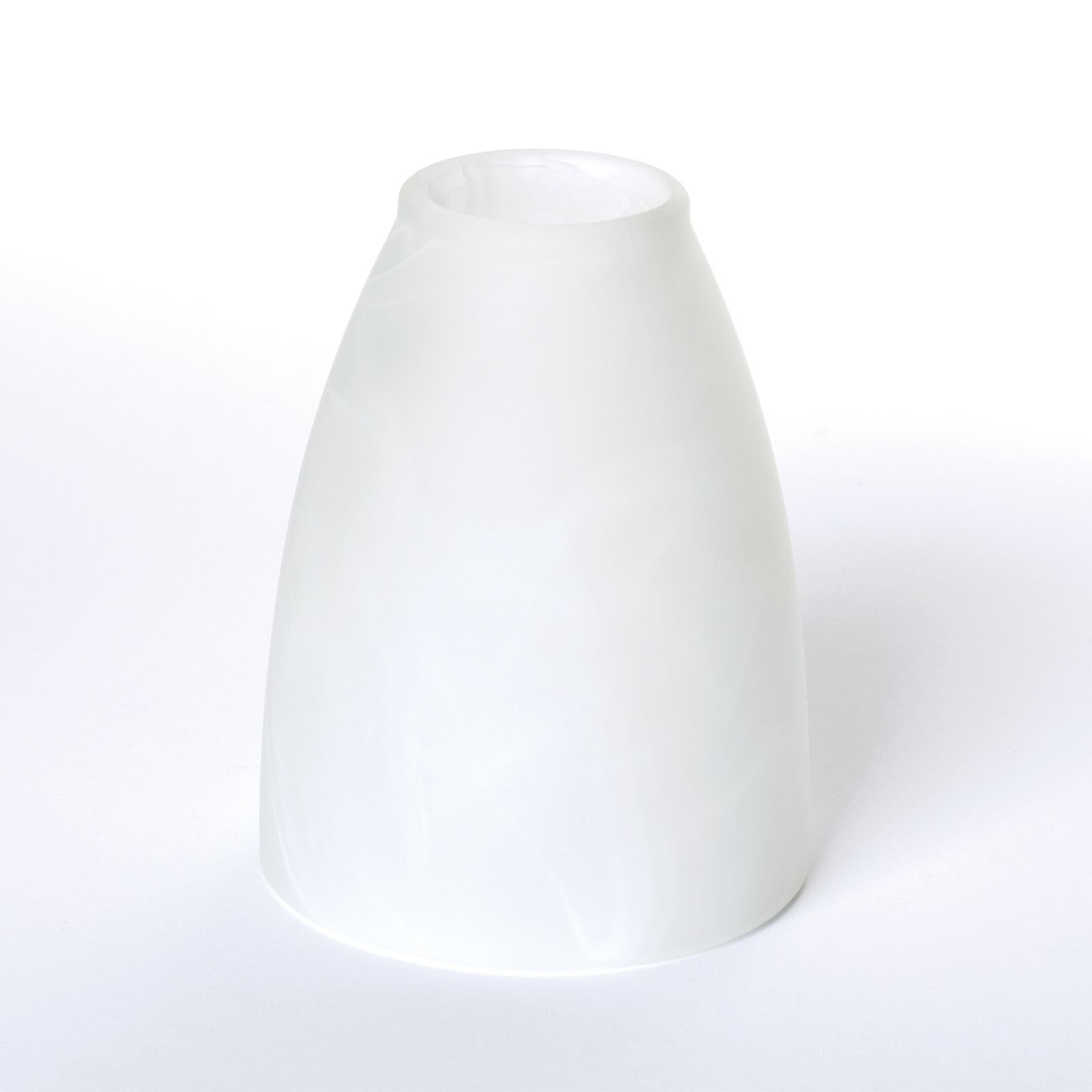 35a954d1-689c-4a2a-9278-55d368d08f00 Abajur Conic din Sticlă Groasa Opal, Diametrul 70mm, Înălţime 85mm, Finisaj Opal, Orificiu 30mm ORION - imagine 1