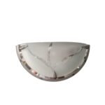 Abajur Sticla Groasa Opal Matt Semiluna Diametru 250mm, Inaltime 130mm, Adancime 45mm ORION