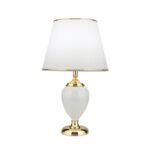 Veioză Ovum, Alb-auriu, E27 40W, 48cm, H480mm, Orion - imagine 2