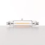 Lampă LED R7S, 4 Watt, 78 mm, alb cald, transparent LM R7s/4W/78mm (450lm/3000K)