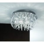 Abajur Kristal K9 Acolada Groasa Transparenta cu Inaltime 170mm, Diametru 80mm, Orificiu pentru fixare 5mm, Pretabil pentru Gama Gavino ORION - imagine 3