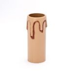 Tub Soclu E14 Lumanare cu Picurare Maro Antic, H65mm, ØExt 26mm, ØInt 24mm ORION