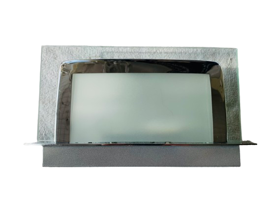 46239285 Aplica Perete CHROM R7s 1x100W 78mm Cadru Metal Chrom si Polita Foaie Sticla, Orion - imagine 1