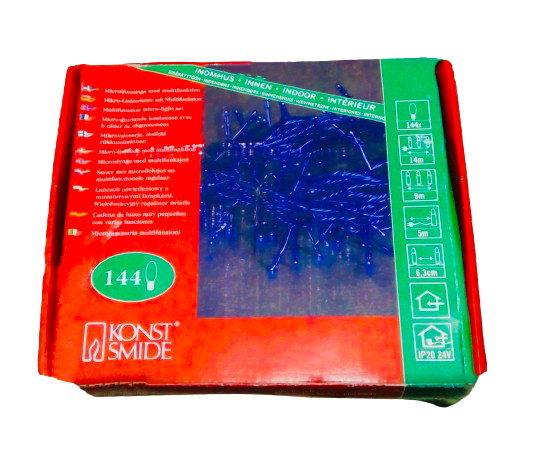 46528224 Instalatie Craciun 144 becuri Alabastru IP44 14 m Ext (2034) KONST, Smide - imagine 1