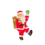 Ornament Figurina MosCraciun cu sac 20 becuri Interior KONST SMIDE