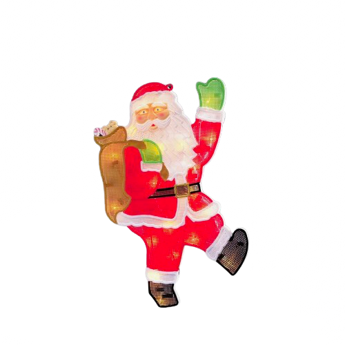 46528249 Ornament Figurina MosCraciun cu sac 20 becuri Interior KONST SMIDE - imagine 1