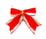 Decoratiune Craciun Fundita Rosie MERRY CHRISTMAS 5x5cm MORANDUZZO - imagine 2