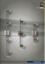 Plafoniera Vela G10 4x50W  Baza Metal Chrom Abajur Spot Mobil Lungime 950cm ESTO - imagine 2