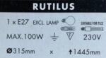 Pendul Telescopic Rutilus E27 1x100W Cadru Metal Satin Abajur sticla Rosu Stil Pot MASIVE - imagine 3