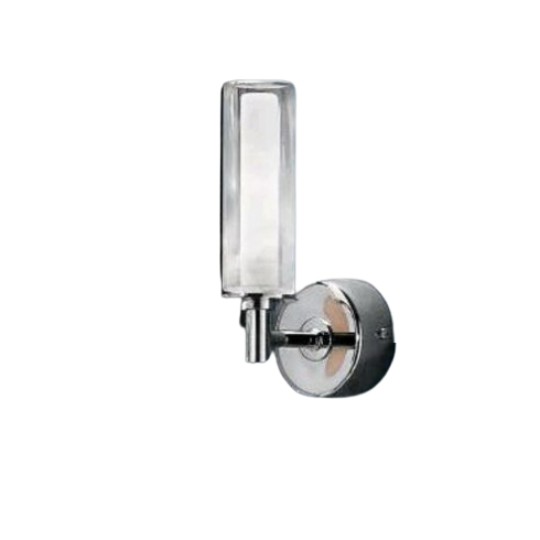 47091448 Aplica Perete CHROM G9 1x40W Brat Metal Chrom Abajur Sticla Tub, H200mm, Orion - imagine 1