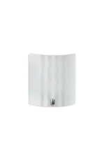 Aplica Perete Clasica ALBA E27 1x60W Abajur Dreptunghi Sticla Mat cu forme ECONOMIC LIGHTING