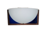 Aplica Perete BLAU R7s 78mm 1x100W Foaie Sticla Dreptunghi Albastru Abajur Alb, Orion