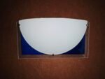Aplica Perete BLAU R7s 78mm 1x100W Foaie Sticla Dreptunghi Albastru Abajur Alb, Orion - imagine 2