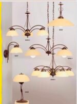 Aplica Perete PROVENCE E14 1x40W Brat Metal Negru Mat Abajur Sticla Palnie Crem cu Intrerupator ESTO - imagine 4
