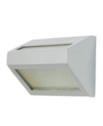 Aplica Perete Exterior BATTO 160 E27 1x60W Cadru Metal Triunghi Gri Abajur Sticla Mat Reflectie sus/jos IP 44 BRILUX