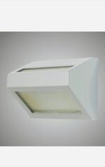 Aplica Perete Exterior BATTO 160 E27 1x60W Cadru Metal Triunghi Gri Abajur Sticla Mat Reflectie sus/jos IP 44 BRILUX - imagine 3