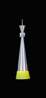 Pendul Comet E27 1x60W 50-100cm Baza Metal Chrom Abajur Cornet Metal Chrom + Sticla Verde ESTO - imagine 5