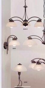 Aplica Perete Provence E14 1x40W Brat Metal Negru Mat Abajur Sticla Palnie Matt Fumuriu cu Intrerupator ESTO - imagine 4