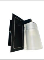 Aplica Perete ADA G9 1x40W Baza Metal Piele Neagra Abajur Spot Mobil Sticla Groasa Mat REDO GROUP - imagine 4