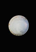 Plafoniera Tavan Clasica NU 9-302 ALABASTER E27 2x60W Abajur Concav Sticla Groasa cu Forme Matt ORION - imagine 2