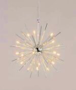 Pendul GALAXY LU 2332/36/70 CHROM  G4 36x10W  70 Varfuri Metal Chrom ORION - imagine 3