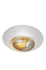 Spot Gold G10 cu Accesorii Paravan Forme Sticla Maro/Alb + Contur Sticla Diametru 20cmMatt Diametru gaura 6.5cm ORION - imagine 4
