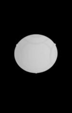 Plafoniera Clasica FOXY 25 E27 60W Abajur Sticla Mat cu Desene Diametru: 250mm KLAUSEN - imagine 2