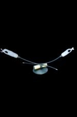 Aplica Perete LISANNE G9 2x25W Cadru Metal Brate Orizontal Negru/Nichel Abajur Sticla Rasucita Mat ESTO - imagine 2