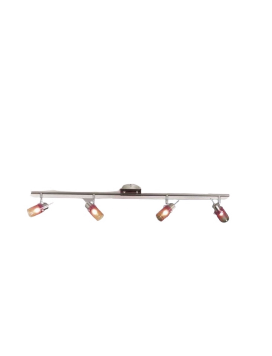 47484904 Plafoniera NOVA G9 4x40W Baza Metal Chrom Abajur Spot Mobil Sticla Rosu/Portocaliu 860mm ESTO - imagine 1