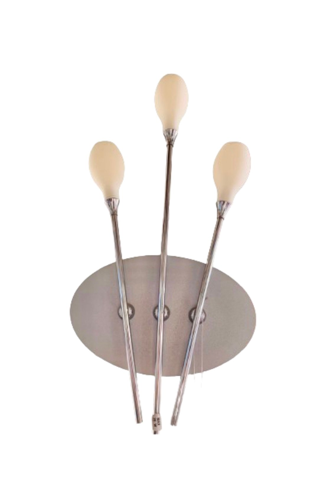 47485932 Aplica Perete CHROM G4 3x20W 12V Cadru Metal Chrom Imitatie Buchet Flori Abajur Sticla, Orion - imagine 1