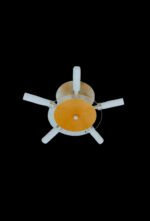 Plafoniera ORBIT COLOR DL G9 5x40W Cadru Metal Chrom si Sticla Orange Brate Chrom Abajur tub Sticla Mat Diametrul 380mm ESTO - imagine 3